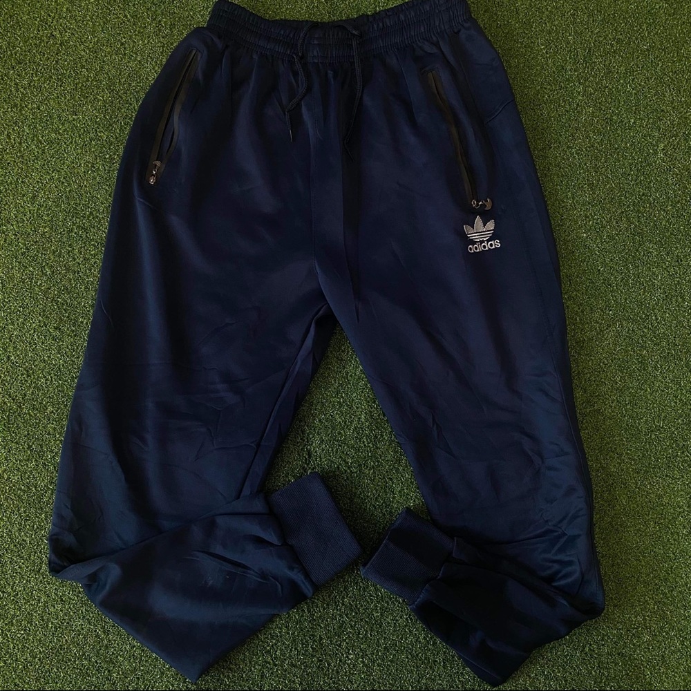Adidas Men's Sweat Pants Joggers Dark Blue Size XXL